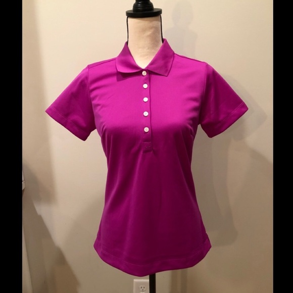 Nike Women's Pink Short Sleeve Polo Shirt - Picture 6 of 9